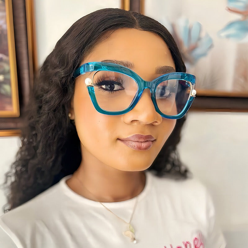 Blue Light Blocking Glasses for Women – Flat Lens Computer Frames