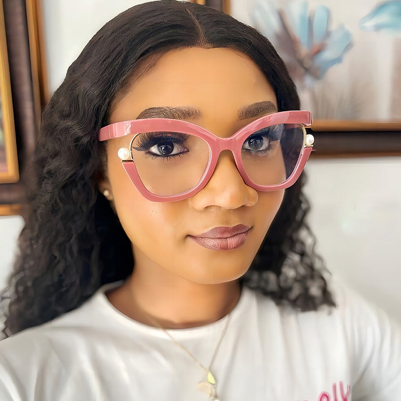 Blue Light Blocking Glasses for Women – Flat Lens Computer Frames